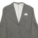 MARC O'POLO Womens Grey Button Jacket L Cotton Blend Casual Stylish