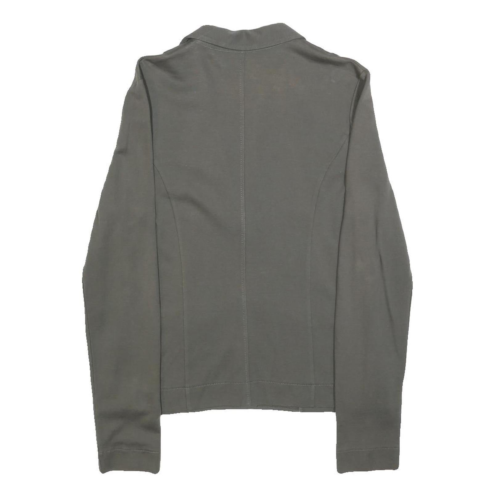 MARC O'POLO Womens Grey Button Jacket L Cotton Blend Casual Stylish