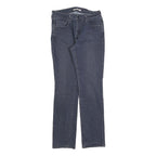 LEVI'S Womens 505 Regular Fit Straight Leg Denim Dark W29 L32 Zip Cotton Blend