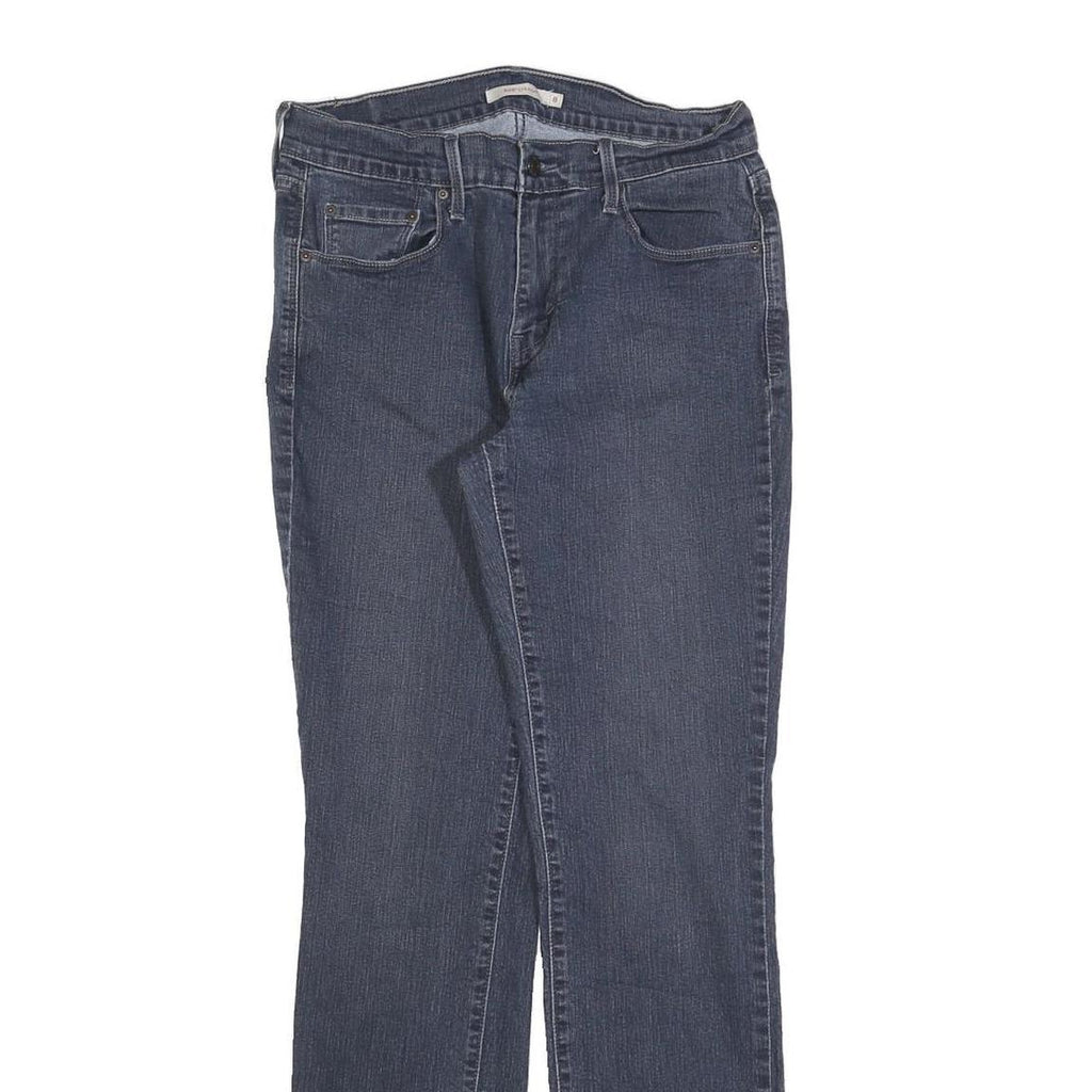 LEVI'S Womens 505 Regular Fit Straight Leg Denim Dark W29 L32 Zip Cotton Blend