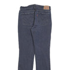 LEVI'S Womens 505 Regular Fit Straight Leg Denim Dark W29 L32 Zip Cotton Blend