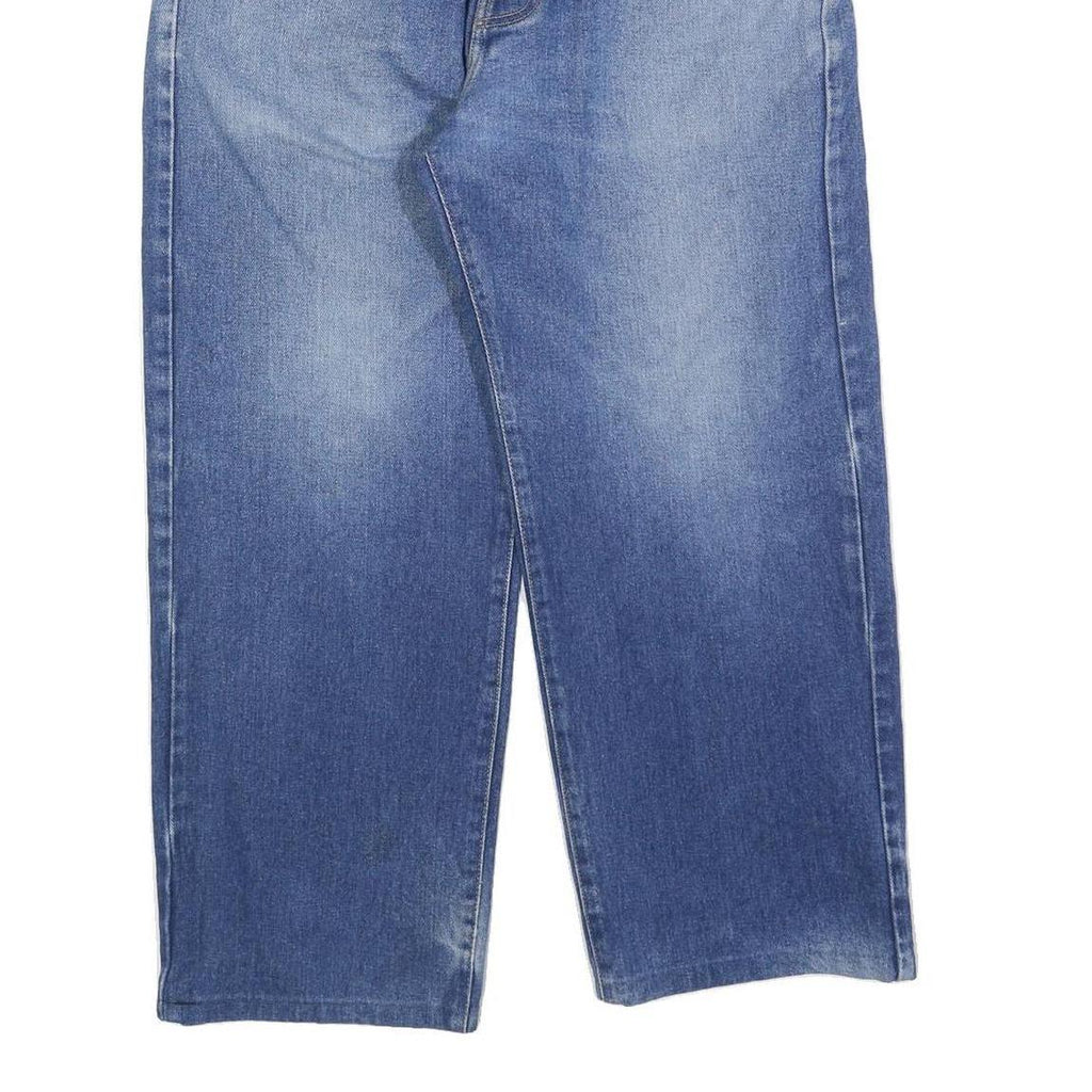 DOORS DENIM Mens Jeans Blue Relaxed Straight Denim Medium W34 L27 Casual Zip