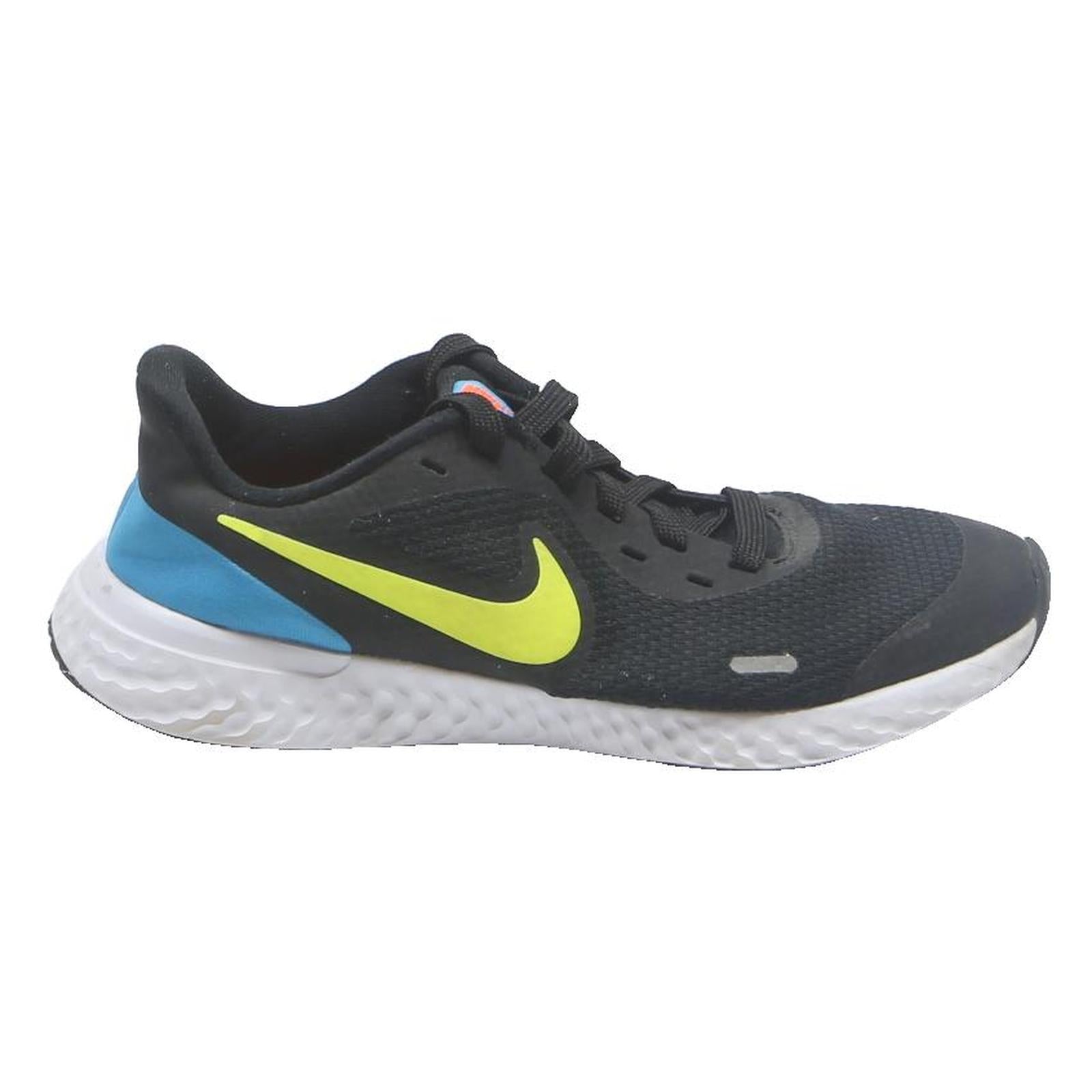 NIKE Revolution Womens Running Trainers Synthetic UK 6 Black Yellow Blue