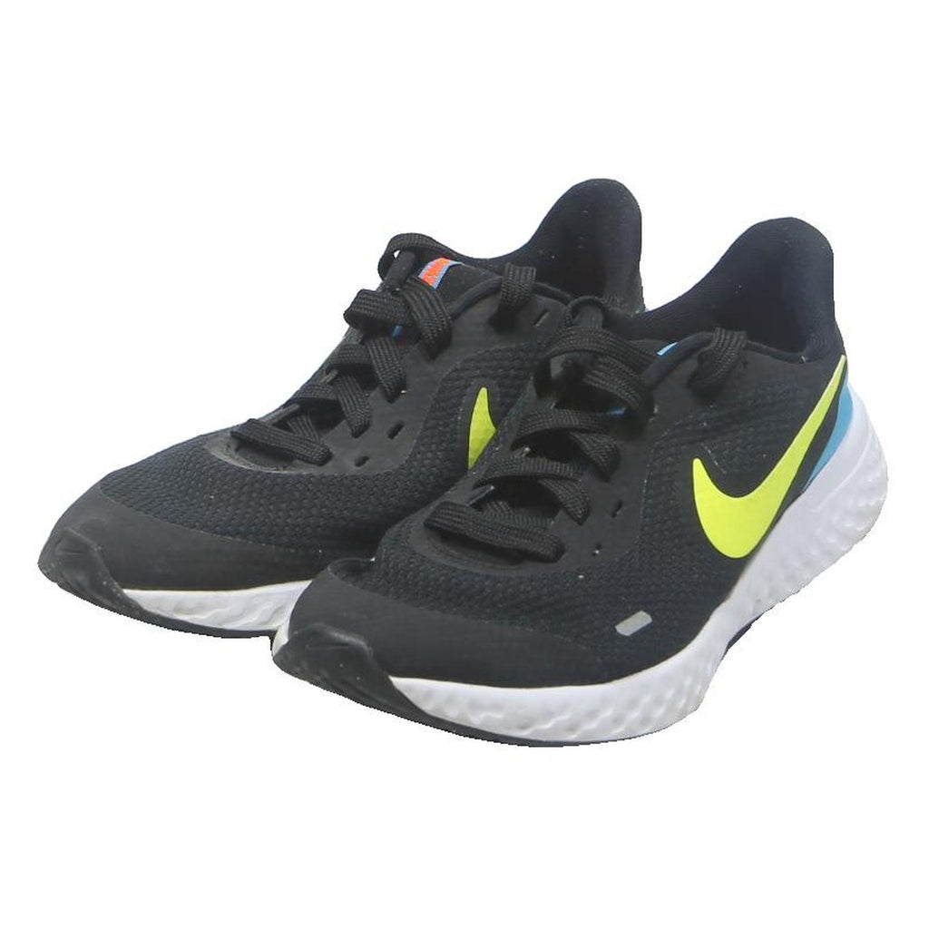 NIKE Revolution Womens Running Trainers Synthetic UK 6 Black Yellow Blue