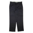 DICKIES Mens Trousers Black Regular Tapered W36 L32