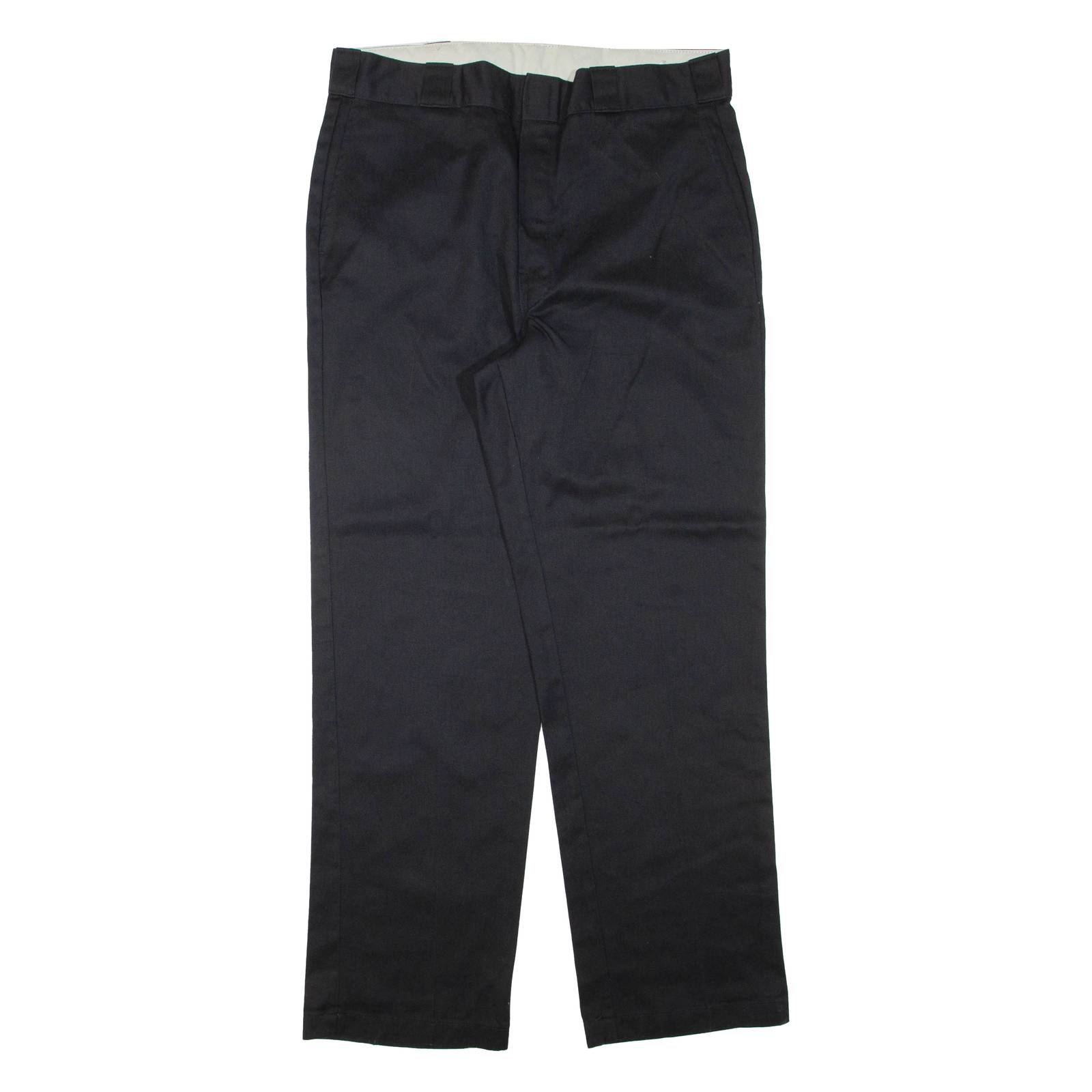DICKIES Mens Trousers Black Regular Tapered W36 L32