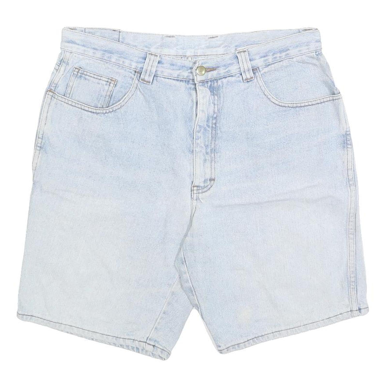 BLUE ZONE Mens Shorts Blue Casual Denim M W34 Summer Wear