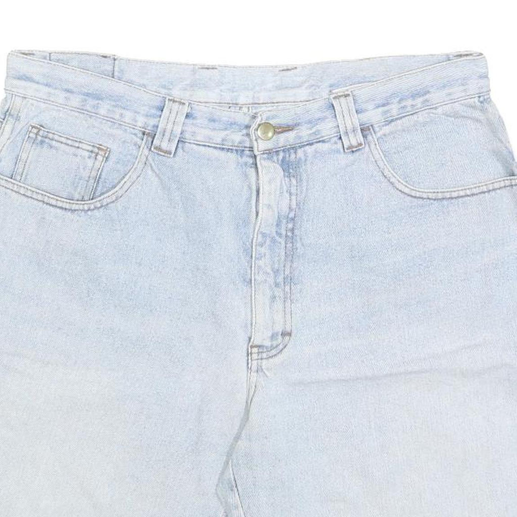 BLUE ZONE Mens Shorts Blue Casual Denim M W34 Summer Wear