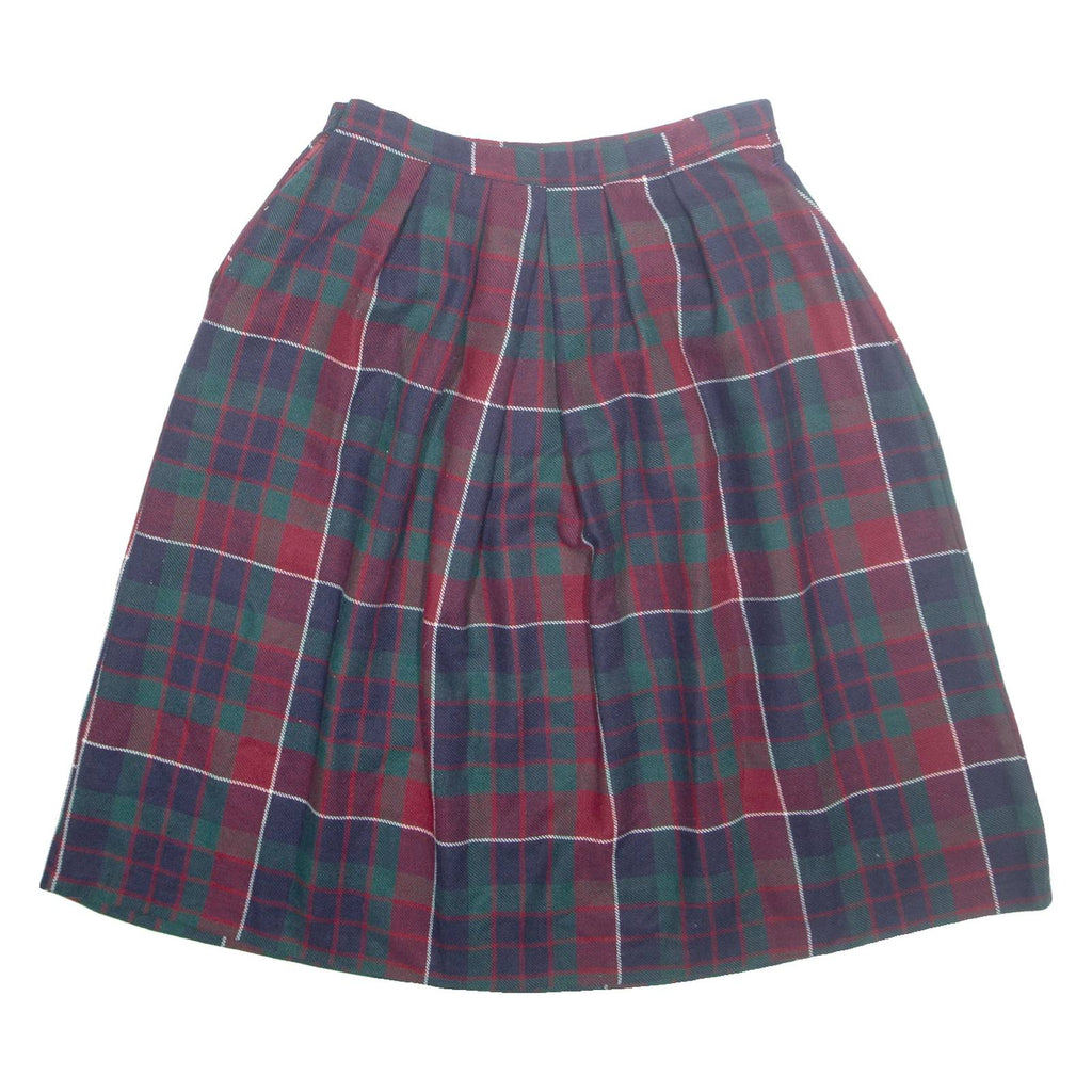 RUSS Womens A-Line Skirt Red Midi Check M
