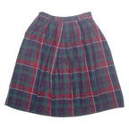 RUSS Womens A-Line Skirt Red Midi Check M