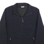 SWITCHER Womens Navy Blue Jacket M Polyester Zip Plain Casual Lightweight
