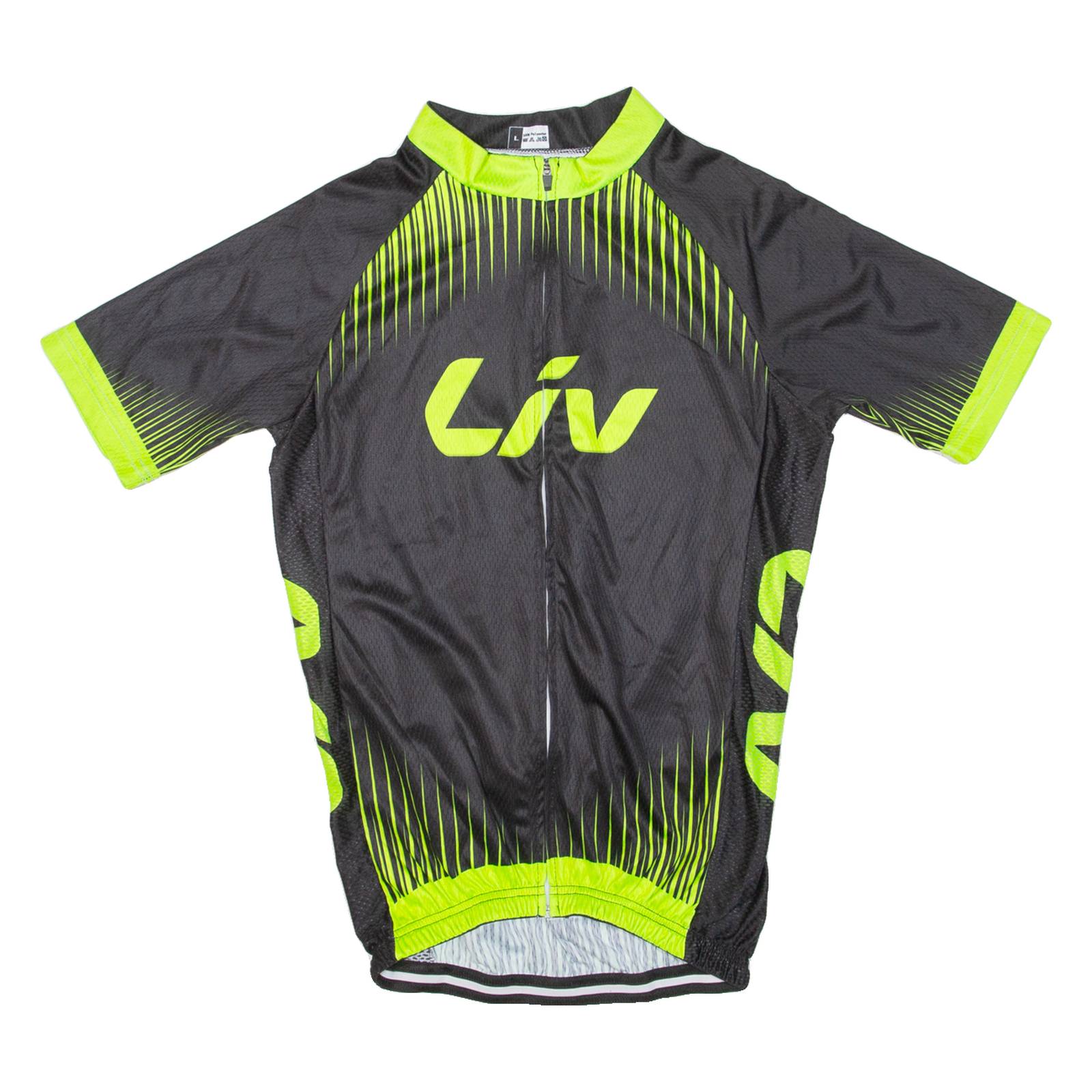 Cycling Mens Jersey Black Full Zip L
