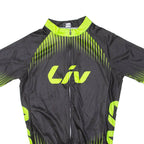 Cycling Mens Jersey Black Full Zip L