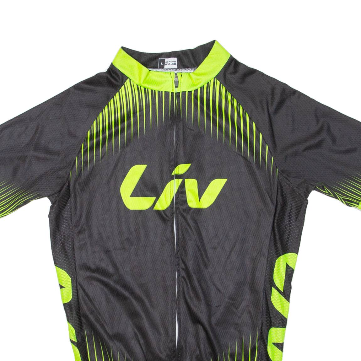 Cycling Mens Jersey Black Full Zip L