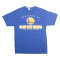 ALSTYLE Mens Blue Golden State Warriors T-Shirt M Short Sleeve Crew Neck NBA