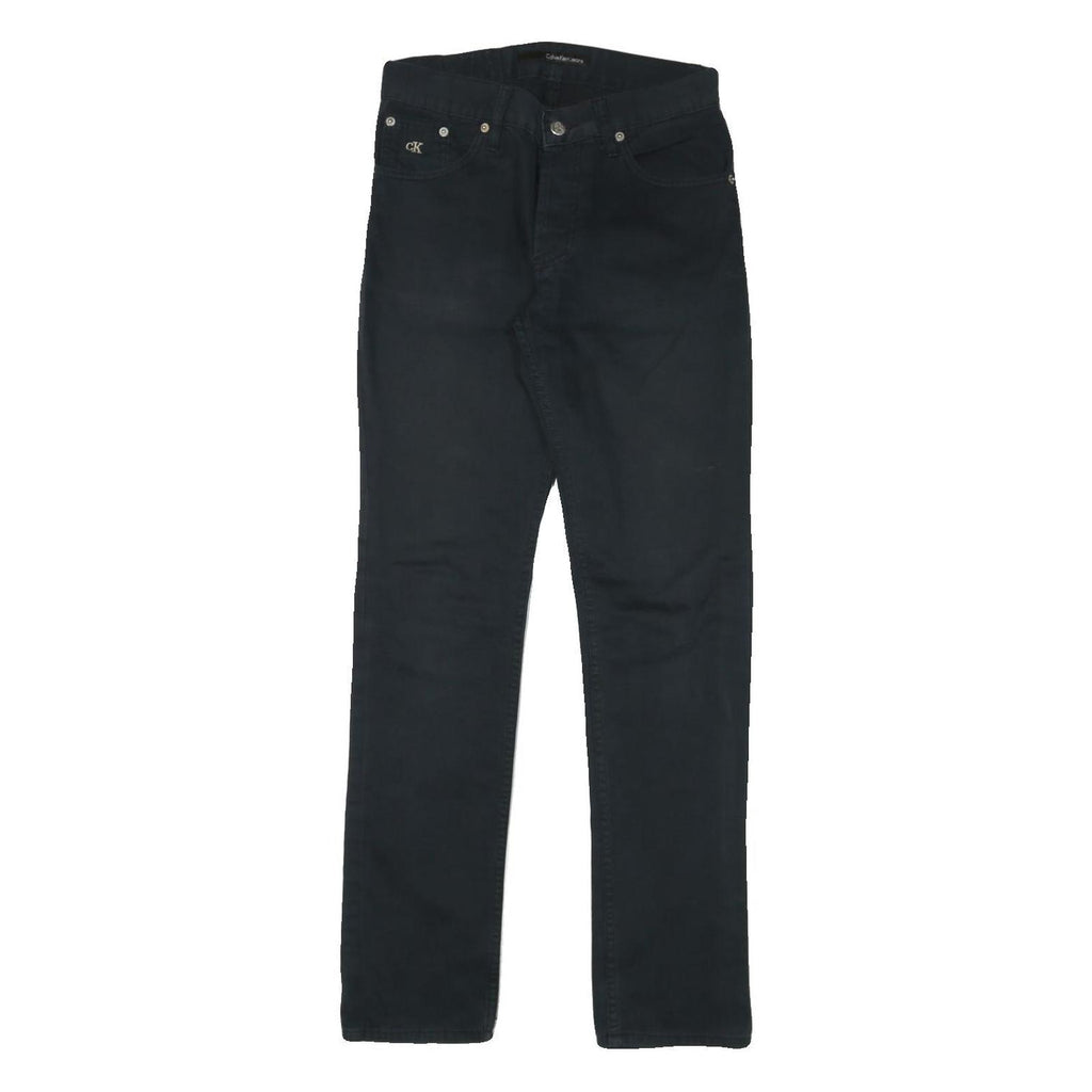 CALVIN KLEIN JEANS Womens Black Slim Skinny Denim W28 L31 Stylish Zip Fastening