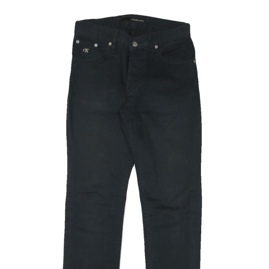 CALVIN KLEIN JEANS Womens Black Slim Skinny Denim W28 L31 Stylish Zip Fastening