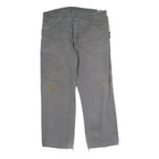 DICKIES Mens Jeans Grey Regular Straight Denim Medium W38 L32 Workwear