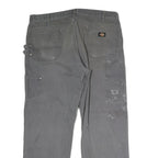 DICKIES Mens Jeans Grey Regular Straight Denim Medium W38 L32 Workwear