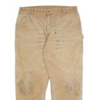 CARHARTT Mens Cotton Beige Relaxed Straight Leg Trousers W40 L32 Workwear