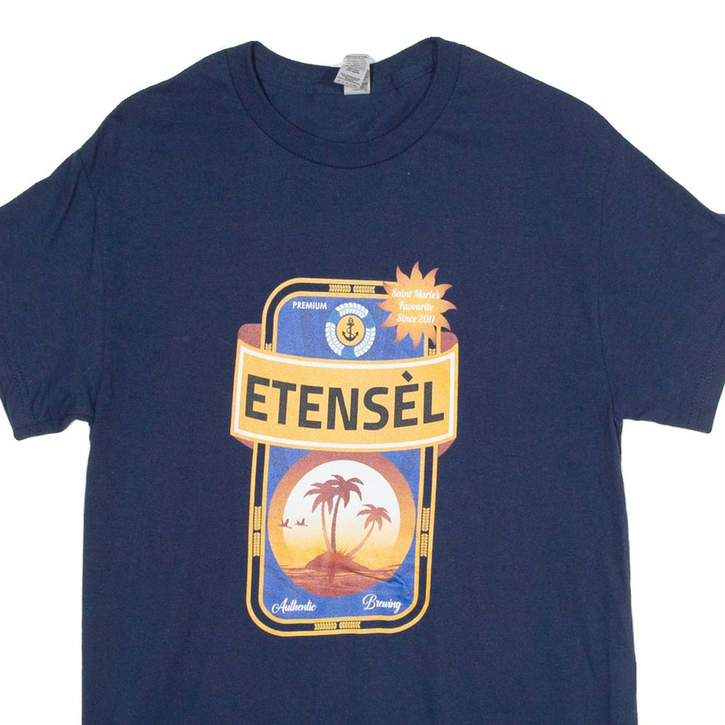 GILDAN Etensel Mens T-Shirt Blue S