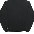 CHAMPION Mens Black Sylacauga Baseball Pullover Hoodie L Cotton Blend