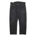 LEE COOPER Mens Black Regular Fit Straight Leg Denim Jeans W38 L30 Classic Style