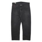 LEE COOPER Mens Black Regular Fit Straight Leg Denim Jeans W38 L30 Classic Style