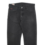 LEE COOPER Mens Black Regular Fit Straight Leg Denim Jeans W38 L30 Classic Style