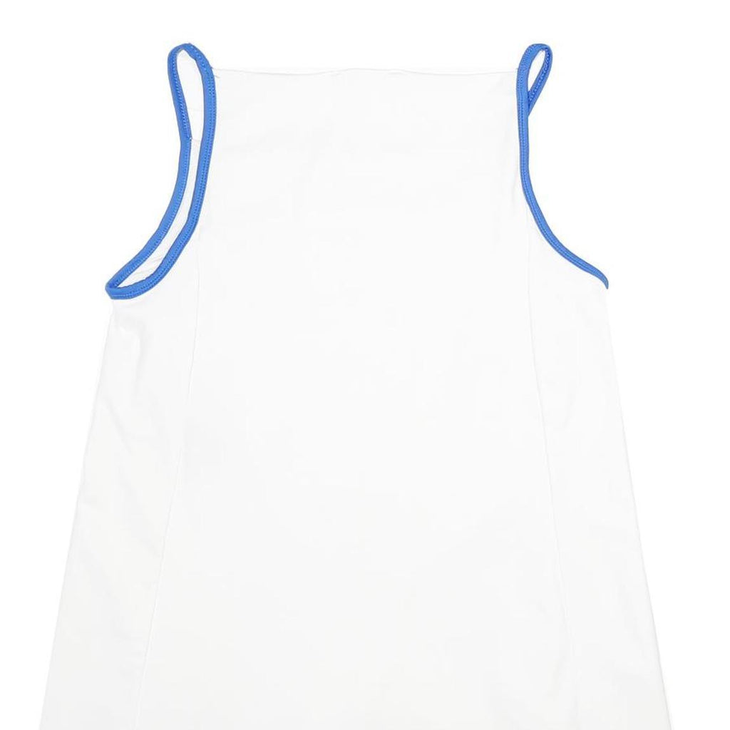 RALPH LAUREN SPORT Womens White & Blue Sleeveless Day Polyester Blend Dress XL