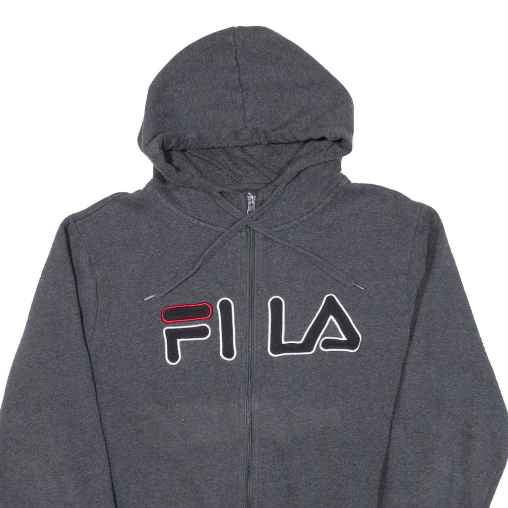 FILA Mens Grey Hoodie Full Zip M