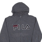 FILA Mens Grey Hoodie Full Zip M