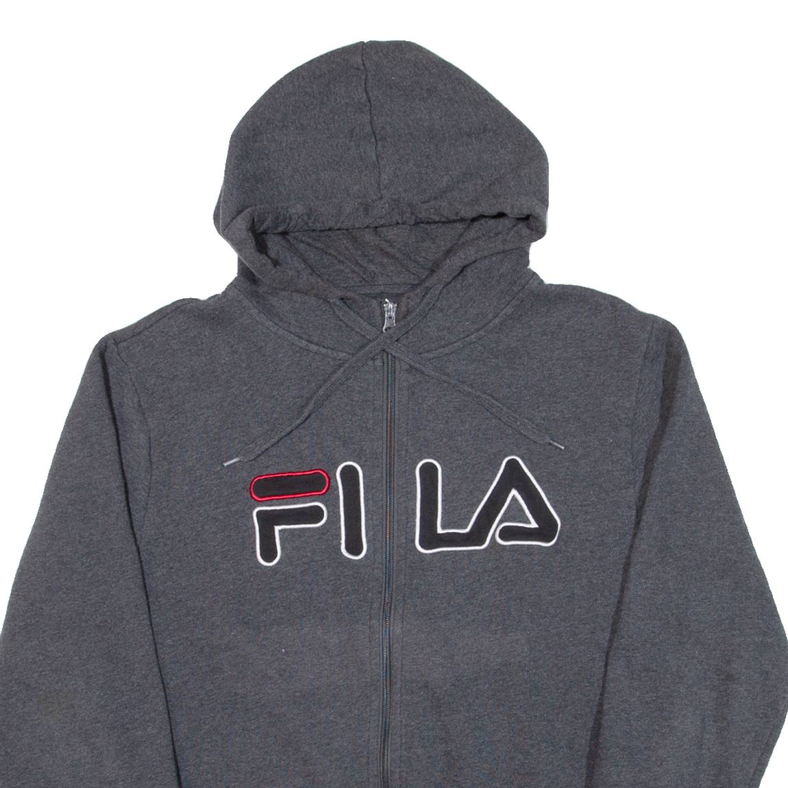 FILA Mens Grey Hoodie Full Zip M