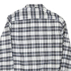 ORIGINAL PENGUIN Mens Blue & White Plaid Shirt XL Cotton Blend Casual Button-Up