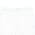 NIKE Womens Shorts White Casual L W30 Activewear Logo Sportswear