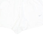 NIKE Womens Shorts White Casual L W30 Activewear Logo Sportswear
