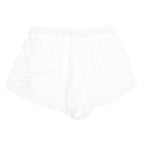 NIKE Womens Shorts White Casual L W30 Activewear Logo Sportswear