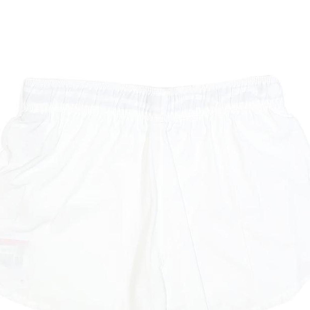 NIKE Womens Shorts White Casual L W30 Activewear Logo Sportswear