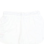 NIKE Womens Shorts White Casual L W30 Activewear Logo Sportswear