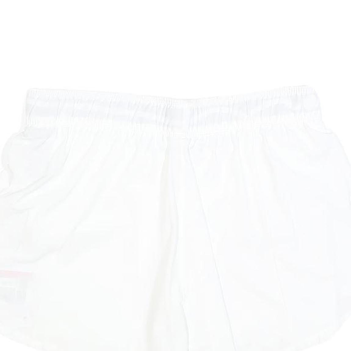 NIKE Womens Shorts White Casual L W30 Activewear Logo Sportswear