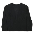 TONIGHT Womens Black Evening Jacket S Polyester Blend Textured Beaded Elegant