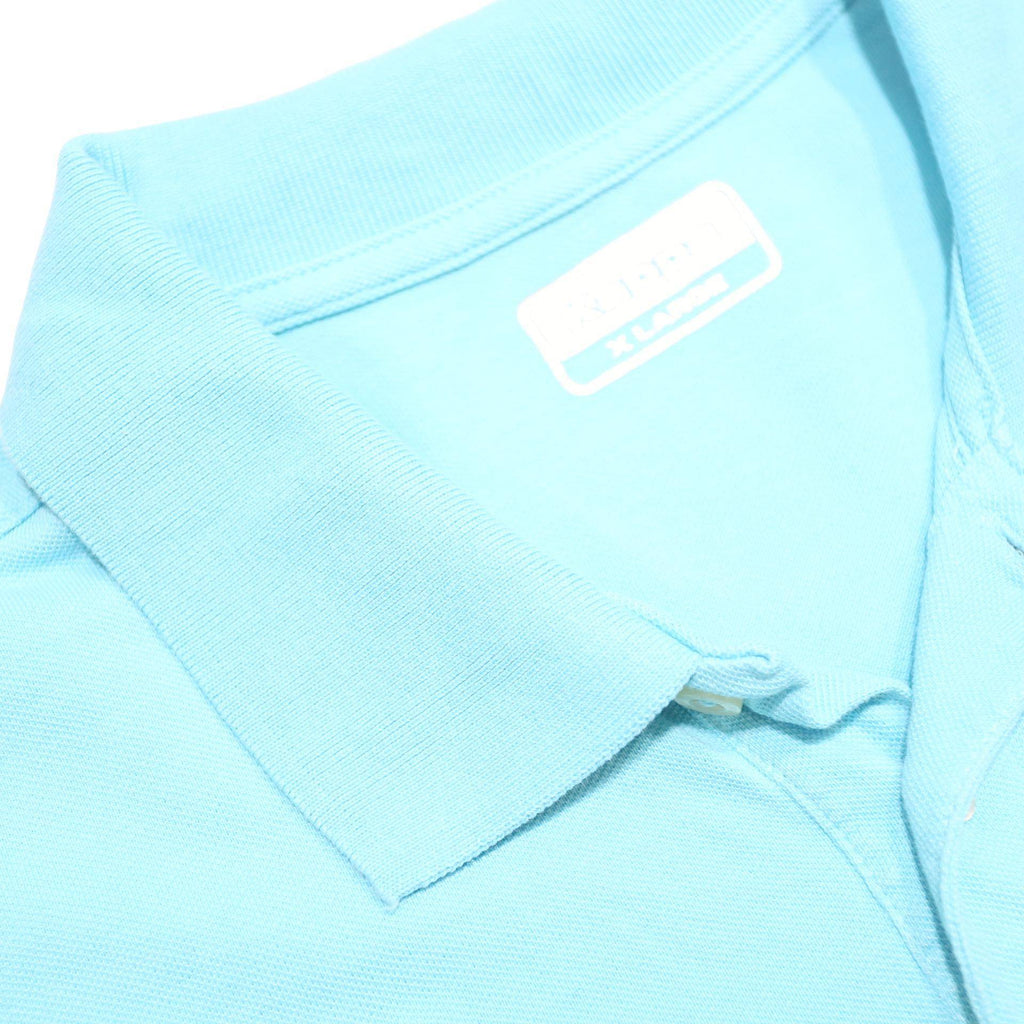 KAPPA Mens Light Blue Polo Shirt XL Cotton Short Sleeve Plain Casual Sportswear