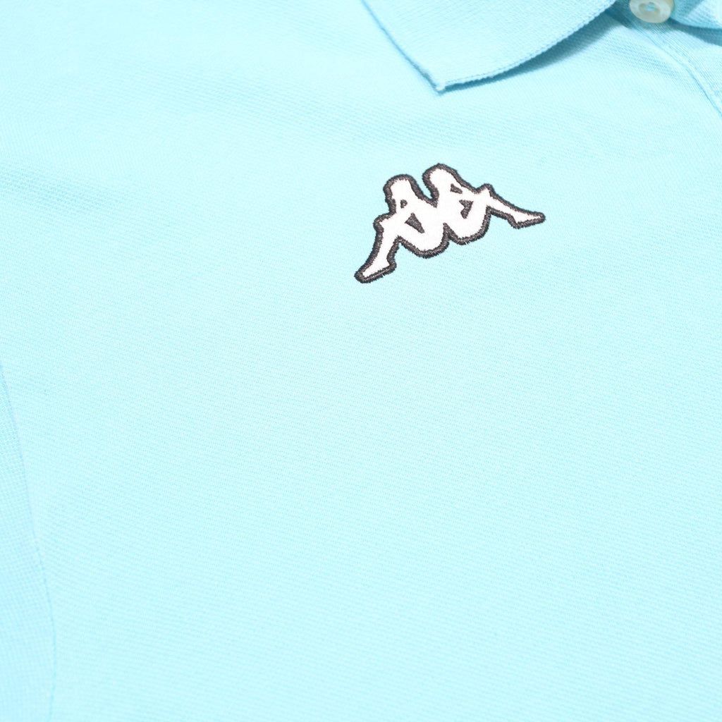 KAPPA Mens Light Blue Polo Shirt XL Cotton Short Sleeve Plain Casual Sportswear