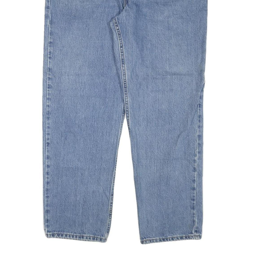 LEVI'S Mens Blue Regular Fit Straight Leg Denim Medium W36 L30 Classic Jeans Zip