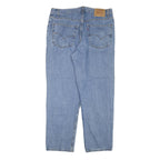 LEVI'S Mens Blue Regular Fit Straight Leg Denim Medium W36 L30 Classic Jeans Zip