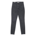 LEVI'S Womens 721 Slim Skinny Jeans Black Denim W27 L30 Zip Cotton Blend