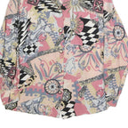 SIGNE INCOYIMTO Womens Pink Printed Long Sleeve Collared Shirt M Cotton Blend