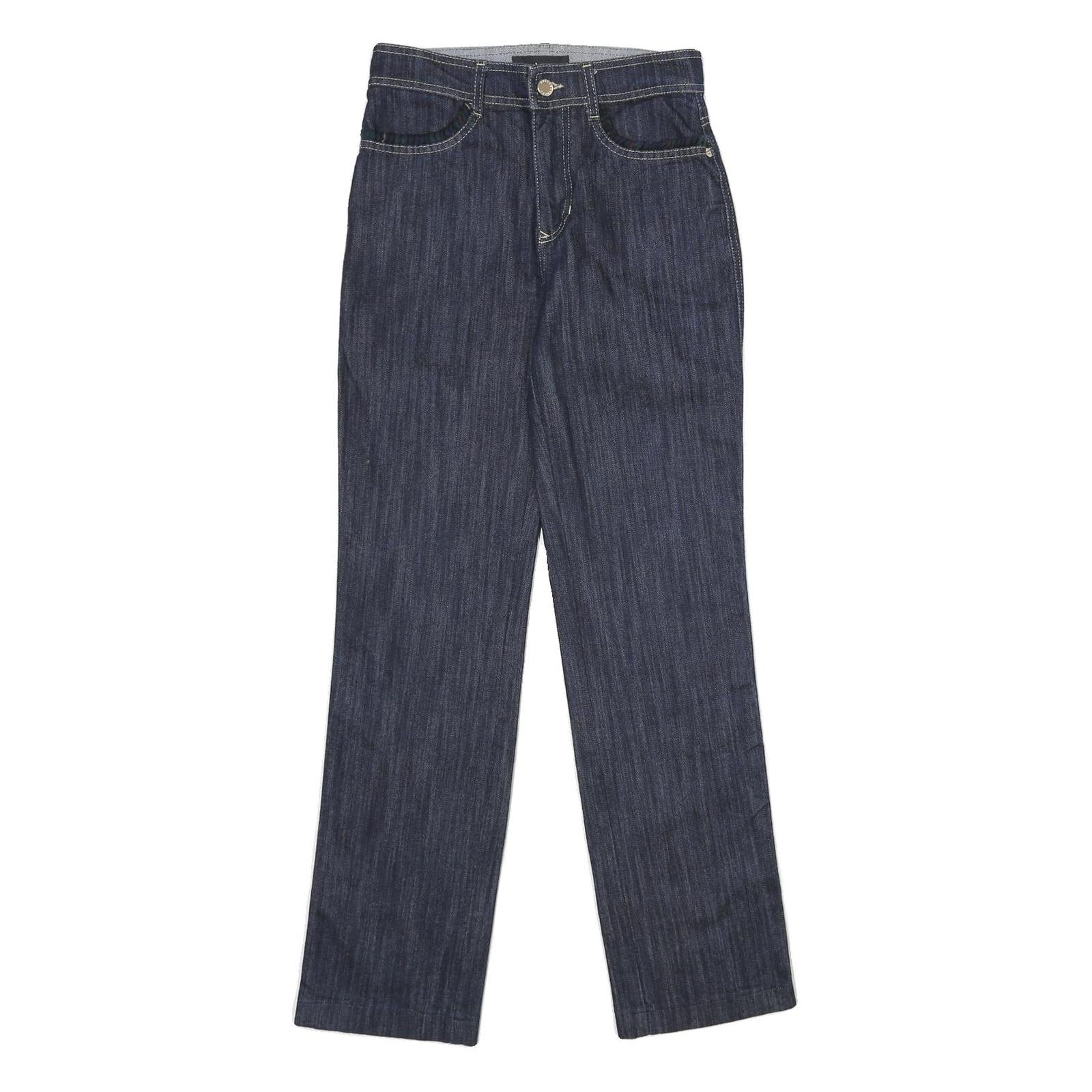 ROCCO BAROCCO Womens Jeans Blue Regular Straight Denim Medium W27 L30 Classic