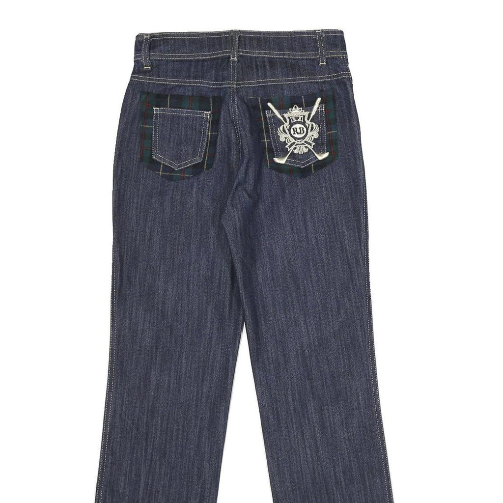 ROCCO BAROCCO Womens Jeans Blue Regular Straight Denim Medium W27 L30 Classic