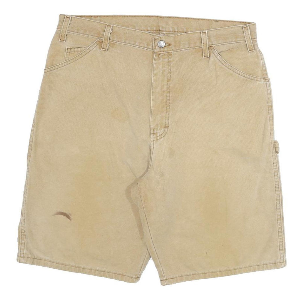 DICKIES Mens Shorts Beige Casual XL W34 Cotton Blend Workwear